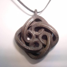 interlocking celtic necklace pendant jewellery pendant necklace celtic interlocking 3d print model - Mito3D