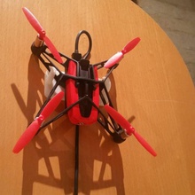 mini drone pared nido colgador carga parrot minidrone dockingstation 3d print model - Mito3D