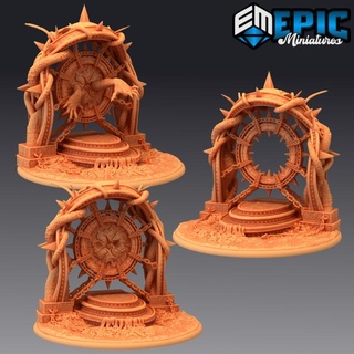 hells gate portal abyss demonic hell door epic-miniatures Toys & Games Tabletop Characters Creatures Fantasy Universe Board Store 3D Printable Terrain fantasy giant medieval monster rpg warhammer sla enemy tabletop dungeon gateway dnd pathfinder cursed npc pre-supported supported pre 3d print model - Mito3D