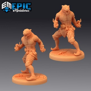 rakshasa magic tiger demon classic devil encounter epic-miniatures Toys & Games Tabletop Characters Creatures Fantasy Universe Board Store fantasy medieval monster rpg warhammer sla enemy tabletop dungeon dnd pathfinder npc pre-supported supported pre 3d print model - Mito3D