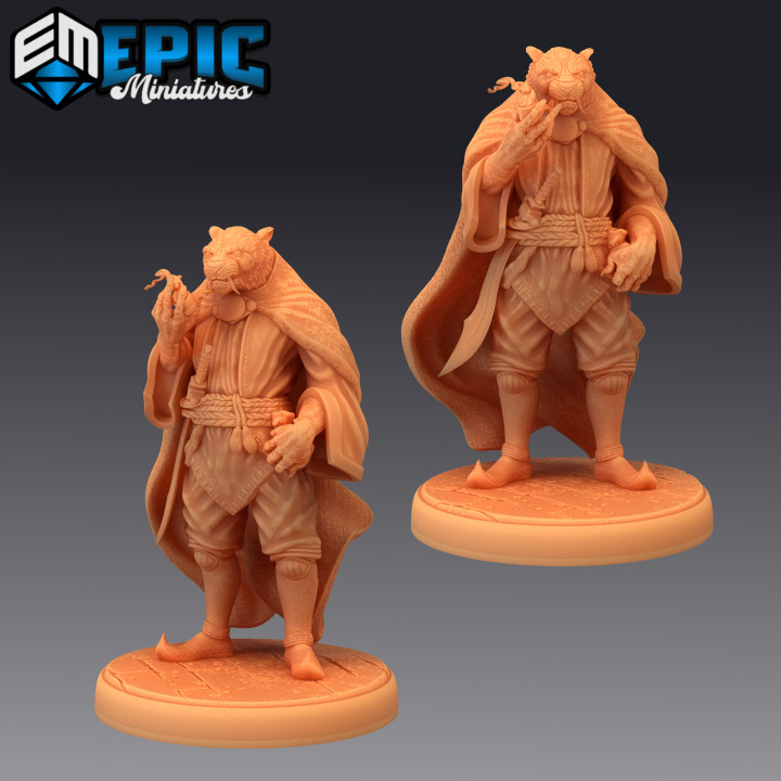 rakshasa alma tubo Tigre demonio clásico diablo encuentro epic miniatures juguetes juegos mesa caracteres criaturas fantasía universo tablero Tienda medieval monstruo rpg martillo guerra señor Sla enemigo calabozo dnd pionero npc pre supported soportado multitud rajás diagrama 3D print model - Mito3D