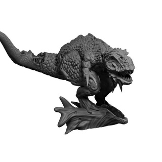 zombie t-rex undead dinosaurs michael wood Toys & Games Tabletop Characters Creatures Fantasy Universe Board Store dinosaur trex resin dungeonsanddragons dnd presupported lychee resinminiature 3d print model - Mito3D