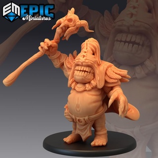 ogre warlock staff evil troll shaman caped orc wizard epic-miniatures Toys & Games Tabletop Characters Creatures Fantasy Universe Board Store fantasy medieval monster rpg warhammer sla enemy tabletop dungeon dnd pathfinder npc pre-supported supported pre 3d print model - Mito3D