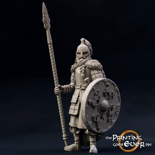 ridermercia earl's guard - presupported printing goes ever Toys & Games Tabletop Characters Creatures Fantasy Universe Board Store fantasy fighter mini royal spear viking wargaming warhammer warrior miniature lotr norse tabletop elite 28mm dnd frostgrave skirmish 5e norman pre-supported saxon statblock 3d print model - Mito3D