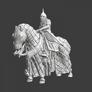medieval pesado russo cavaleiro montado norte cruzadas miniaturas brinquedos jogos tampo mesa personagens criaturas fantasia universo borda loja guerra Guerreiro cavalo lago tubos 3d print model - Mito3D