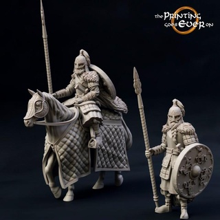 ridermercia earl's guard - foot mounted presupported printing goes ever Toys & Games Tabletop Characters Creatures Fantasy Universe Board Store fantasy fighter knight mini royal set spear viking wargaming warhammer warrior horse miniature lotr norse tabletop cavalry elite rider 28mm dnd bundle frostgrave skirmish 5e norman pre-supported saxon statblock 3d print model - Mito3D
