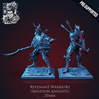 revenant warriors - skeleton knights hector moran Toys & Games Tabletop Characters Creatures Fantasy Universe Board Store fantasy miniatures undead dungeonsanddragons minis zombies dnd skeletons raw roninartsworkshop skeletonwarriors revenantknights zombieknights 3d print model - Mito3D
