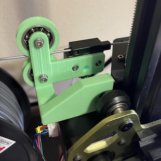 tevo tarântula pró gêmeo Rodas filamento guia ezout v2 sensor monte Aaron poupar partes Construir 3D impressora roda dual 3d print model - Mito3D