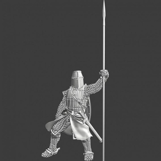 medieval knight lance banner northern crusades miniatures Toys & Games Tabletop Characters Creatures Fantasy Universe Board Store great helmet warrior military order scandinavian danish lake crusader teutonic peipus 3d print model - Mito3D