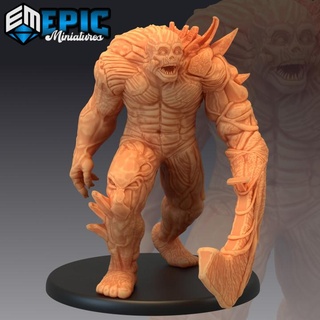 flesh horror undead muscle golem skinned abomination epic-miniatures Toys & Games Tabletop Characters Creatures Fantasy Universe Board Store demon bone creature fantasy medieval monster rpg sword warhammer sla enemy tabletop dungeon dnd pathfinder npc pre-supported supported pre 3d print model - Mito3D