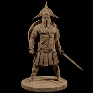 ares - wrath olympus kickstarter yourneighborknight minis Toys & Games Tabletop Characters Creatures Fantasy Universe Board Store god greek shield sword war warrior spartan armored 3d print model - Mito3D