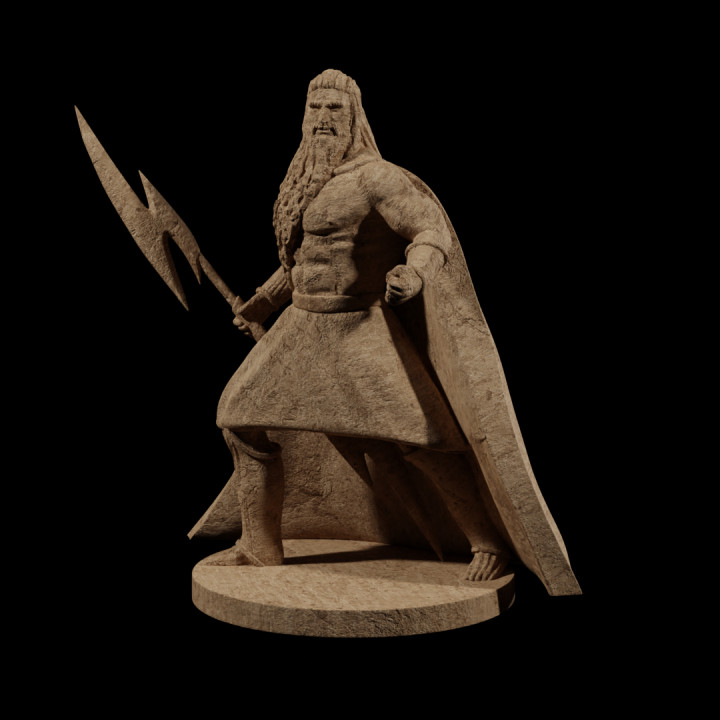 Zeus Zorn Olymp Kickstarter Nachbarritter Minis Spielzeuge Spiele Tischplatte Zeichen Kreaturen Fantasie Universum Tafel Geschäft Kämpfer griechisch Magier Vater Blitz 3D print model - Mito3D