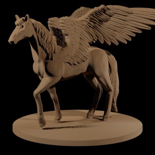 pegasus - wrath olympus yourneighborknight minis Toys & Games Tabletop Characters Creatures Fantasy Universe Board Store god greek wings horse hercules flying 3d print model - Mito3D