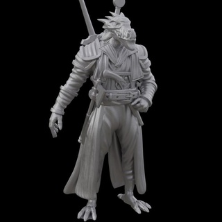dragonborn weapons master - pirates swashbucklers kickstarter yourneighborknight minis Toys & Games Tabletop Characters Creatures Fantasy Universe Board Store axe fighter pirate sword warrior greatsword 3d print model - Mito3D