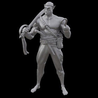 orc privateer - pirates swashbucklers kickstarter yourneighborknight minis Toys & Games Tabletop Characters Creatures Fantasy Universe Board hook pirate pistol sword dynamite bandana 3d print model - Mito3D