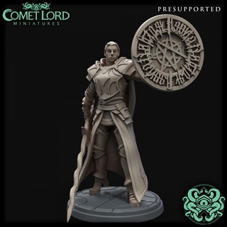 caithe illrigger comet lord miniatures Toys & Games Tabletop Characters Creatures Fantasy Universe Board dark dragons dungeons knight character evil paladin dnd dnd5e anti-paladin flamberge 3d print model - Mito3D