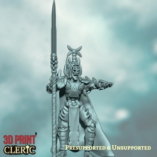 morta legion - liege 3d print cleric Toys & Games Tabletop Characters Creatures Fantasy Universe Board Store king skeleton spooky undead wargaming warhammer age sigmar ossiarch 3d print model - Mito3D
