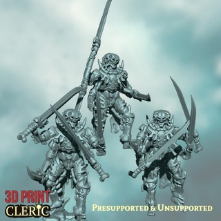 morta legion - tomb guardians 3d print cleric Toys & Games Tabletop Characters Creatures Fantasy Universe Board Store skeleton spooky undead wargaming warhammer age sigmar ossiarch four arms 3d print model - Mito3D
