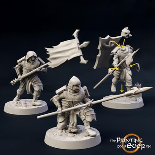 modular half-orc pikemen - presupported printing goes ever Toys & Games Tabletop Characters Creatures Fantasy Universe Board Store fantasy mini orc soldier spear wargaming warhammer customizable miniature lotr evil tabletop ogre pieces 28mm dnd bits march frostgrave skirmish pike 5e pre-supported pikeman statblock urk 3d print model - Mito3D