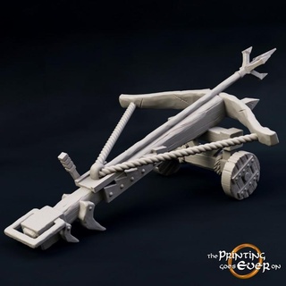 orc ballista - presupported printing goes ever Toys & Games Tabletop Characters Creatures Fantasy Universe Vehicles Machines Board Store 3D Printable Terrain bolt catapult environment fantasy nature rpg terrain wargaming warhammer lotr evil tabletop crossbow siege 28mm dnd equipment frostgrave skirmish scatter 5e half-orc ballistae bolt-thrower 3d print model - Mito3D