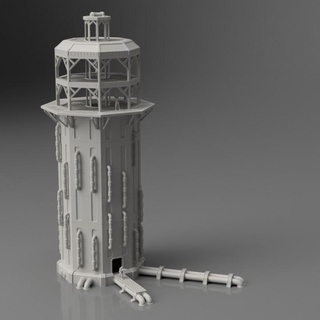modular pipe system - tower fr3d the3dprinting Toys & Games Tabletop Characters Creatures Sci-Fi Universe 3D Printable Terrain Board Store tabletop scenery 3d print model - Mito3D