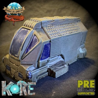 sci-fi flying cargo van modular worlds Toys & Games Tabletop Characters Creatures Sci-Fi Universe Vehicles Machines Board Store car 40k rpg terrain transport vehicle wargaming necromunda kore tabletop apocalypse scatter hover sci fi dystopian hauler 3d print model - Mito3D