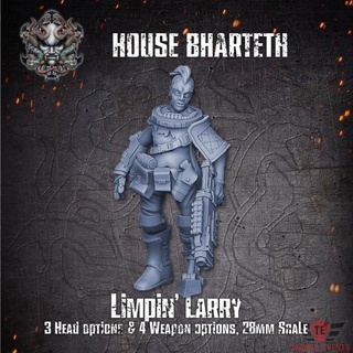 house bharteth - limping larry tagged events Toys & Games Tabletop Characters Creatures Fantasy Universe Board Store necromunda underhive housebharteth houseofstrife gangers 3d print model - Mito3D