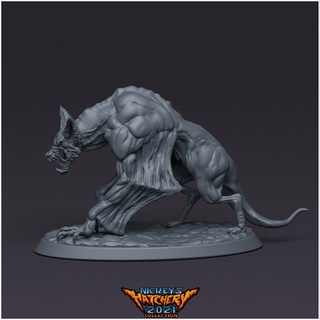 kulep daemons whirlworld nickey's hatchery Toys & Games Tabletop Characters Creatures Fantasy Universe Board demon bat dog hell hound daemon hellhound 3d print model - Mito3D