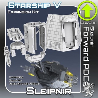 sleipnir forward pdcs expansion kit 2nd dynasty Toys & Games Tabletop Characters Creatures Sci-Fi Universe Vehicles Machines 3D Printable Terrain Board miniatures sci-fi space star war scifi tabletop starship landing 28mm openlock traveller danger starfinder traveler 3d print model - Mito3D