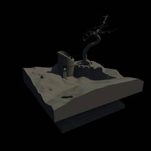 torre ruínas 3d print model - Mito3D