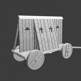 medieval protection wheels northern crusades miniatures  Toys & Games Tabletop Tabletop Characters & Creatures Fantasy Universe Board Games Tabletop Store Tabletop 3D Printable Terrain Fantasy Terrain fantasy medieval protection wargaming wagon crusader crusades crossbowmen teutonic warwagon hussite wagoncastle  3d print model - Mito3D