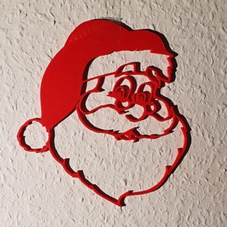 santa wall decoration richard claesen Home & Garden Homeware Ornaments Festivities Christmas christmas 3d print model - Mito3D