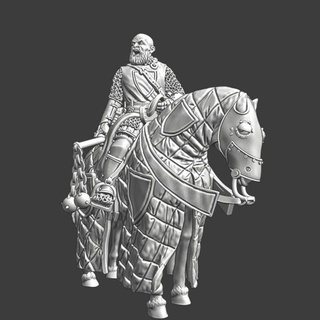 Ortaçağa ait şövalye kask Zincir kuzey Haçlı seferleri minyatürler oyuncaklar oyunlar masaüstü karakterler yaratıklar fantezi Evren yazı tahtası mağaza piskopos usta savaş oyunları Warhammer savaşçı komutan süvari haçlı teutonic 3d print model - Mito3D