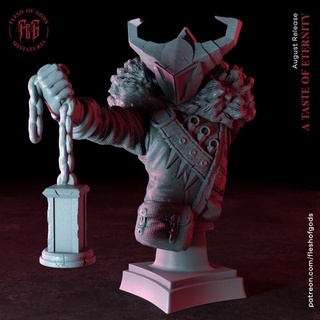 vampir avcı büst et tanrılar oyuncaklar oyunlar masaüstü karakterler yaratıklar fantezi Evren yazı tahtası mağaza hayran Sanat büstler yaratık insan savaşçı erkek dnd Nosferatu etli 3d print model - Mito3D