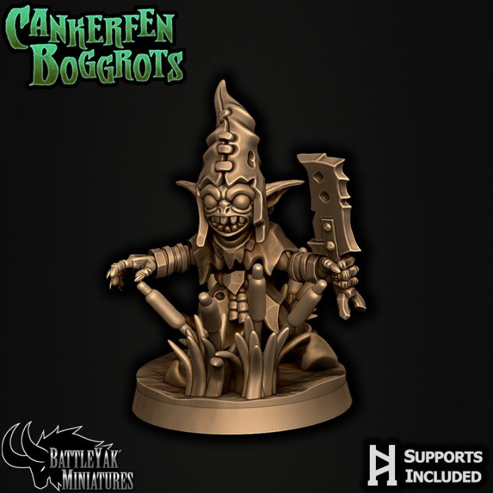 cankergit voyou bataille yak miniatures jouets Jeux table personnages créatures fantaisie univers planche boutique lutin horreur scifi dnd éclaireur ttrpg peau verte eldritch battleyakminiatures 3D print model - Mito3D