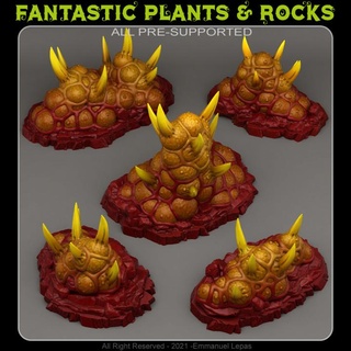 peligroso aberación plantas fantástico rocas juguetes juegos mesa caracteres criaturas fantasía universo tablero Tienda 3D imprimible terreno tribu Déjalo 3d print model - Mito3D