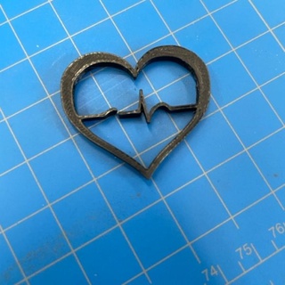 heart pulse donald gemmel Jewellery Pendants Home & Garden Homeware Ornaments love health doctor hospital healthcare nurse 3d print model - Mito3D