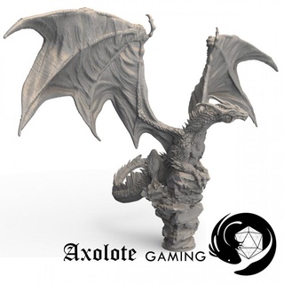 elder drake - gloomhaven proxy axolote gaming Toys & Games Tabletop Characters Creatures Fantasy Universe Board free dragon miniature boardgame 3d print model - Mito3D