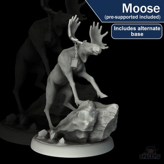 moose commander spacepig Toys & Games Animal Creature Figures Store animal beast creature forest winter bull snow ice antler rime frostmaiden 3d print model - Mito3D