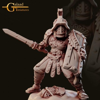 arena fighters release - wall galaad miniatures Toys & Games Tabletop Characters Creatures Fantasy Universe Board Store dragon fighter roleplay gladiator tabletop dungeon patreon pit 3d print model - Mito3D