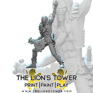 metal bard - human elf variants 32mm scale presupported miniatures lion's tower adventurers guild Toys & Games Tabletop Characters Creatures Fantasy Universe Board dragons dungeons male npc 3d print model - Mito3D