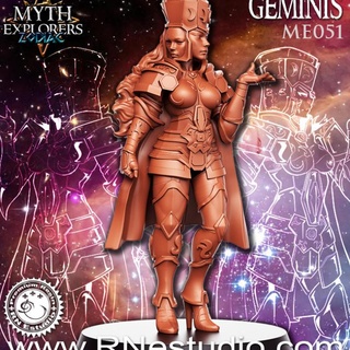 geminis - female knight- 32mm dnd rn estudio Toys & Games Tabletop Characters Creatures Fantasy Universe Board Store bowl rpg zodiac blood 3d print model - Mito3D