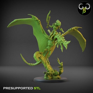 heliodon cosmoleader claybeastcreation Toys & Games Tabletop Characters Creatures Fantasy Universe Board Store dinosaur fantasy reptile flying tabletop wargame 3d print model - Mito3D
