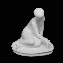 girl playing astragaloi altes museum berlin scan 3d print model - Mito3D