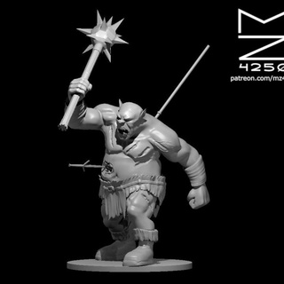 ogre zombie updated miguel zavala Toys & Games Tabletop Characters Creatures Fantasy Universe Board 3d print model - Mito3D