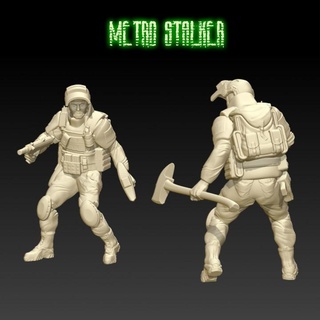 metro ranger fcomin Toys & Games Tabletop Characters Creatures Sci-Fi Universe Board miniatures modern wargaming character tabletop postapocalyptic 28mm 35mm 3d print model - Mito3D
