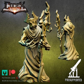 akigath's cultists staff codex universalis Toys & Games Tabletop Characters Creatures Fantasy Universe Board Store dark temple high sign priest cult priestess bases cursed cultist macabre cenobite praetor akigath 3d print model - Mito3D