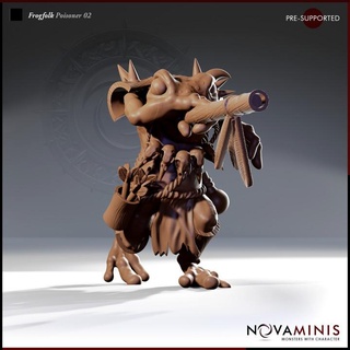 kurbağa halkı zehirleyici 02 Novaminis oyuncaklar oyunlar masaüstü karakterler yaratıklar fantezi Evren yazı tahtası mağaza ejderhalar Zindanlar mini canavar rpg rol yapma oyunu 28mm dnd yol bulucu kabadayı ttrpg önceden desteklenen 3d print model - Mito3D