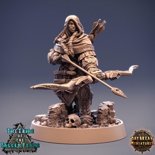 juma poisonbow - tribe fallen flame daybreak miniatures Toys & Games Tabletop Characters Creatures Fantasy Universe Board Store dragons dungeons female wargaming bow tabletop 32mm 75mm rouge 3d print model - Mito3D