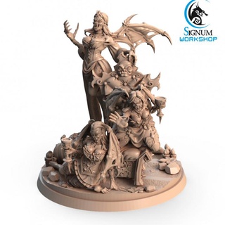three angry vampires signum workshop Toys & Games Tabletop Characters Creatures Fantasy Universe Board dungeons fantasy miniatures undead vampire underworld tabletop demons feast ttrpg presupported 3d print model - Mito3D